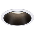 Paulmann 93401 Cole Flush Mount LED Light 6W White/Black Warm Dimabble