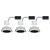 Paulmann 93402 Cole Coin Flush Mount Light Set LED 6W White Black