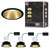 Paulmann 93404 Cole Flush Mount Light 3-Piece Set LED 6W Black/Gold