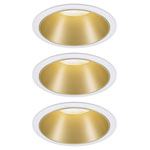 Paulmann 93406 Cole Coin Flush Mount Light Set LED Dim 6.5W White/Gold