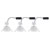 Paulmann 93415 LED Bathroom Light Set 3pc 18.9W Glare-Free Minimalistic