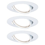 Paulmann 93422 Base Flush Mount Light 3-Piece Set LED GU10 15W White