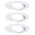 Paulmann 93422 Base Flush Mount Light 3-Piece Set LED GU10 15W White