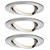 Paulmann 93447 Nova Flush Mount Light Set 3-Piece LED 18 W Brushed Iron