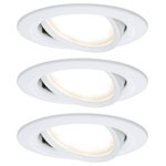 Paulmann 93449 Nova Flush Mount Light Set 3-piece LED 18W White Matt