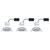 Paulmann 93452 Nova Flush Mount Light Set LED 18W Chrome Glossy 3PC