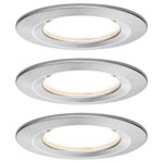 Paulmann 93458 Nova Bathroom Recessed Light Set LED 18W IP44 Iron