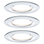Paulmann 93463 Nova Bathroom LED Recessed Light Set 18W IP44 Chrome