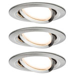 Paulmann 93483 Nova Flush Mount Light 3-Piece Set 6W LED Brushed Iron