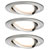 Paulmann 93483 Nova Flush Mount Light 3-Piece Set 6W LED Brushed Iron
