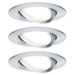 Paulmann 93487 Nova Flush Mount Light Set Aluminium LED 18W 3-Piece