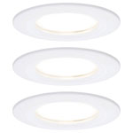 Paulmann 93496 Nova Bathroom Recessed Light Set 18W LED IP44 Matt White