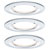 Paulmann 93499 Nova Bathroom Recessed Light 3-Piece Set LED 18W Chrome