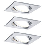 Paulmann 93680 LED Recessed Light Set 18W Aluminium 3-Piece