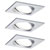 Paulmann 93680 LED Recessed Light Set 18W Aluminium 3-Piece
