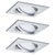 Paulmann 93680 LED Recessed Light Set 18W Aluminium 3-Piece