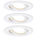 Paulmann 93682 Bathroom Recessed Light Set White 3x6.8W Aluminium