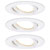 Paulmann 93682 Bathroom Recessed Light Set White 3x6.8W Aluminium