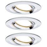 Paulmann 93684 Nova Plus Bathroom Recessed Light Set LED 20.4W Chrome