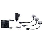 Paulmann 93692 Plug & Shine Outdoor LED Recessed Lights 3P Warm White