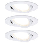 Paulmann 93875 Coin Slim LED Recessed Light Set 18W Dimmable White