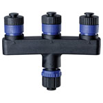 Paulmann 93929 Plug&Shine 3-Way Splitter Black IP68 Outdoor Lighting