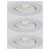 Paulmann 94293 Nova Mini LED Recessed Light Set 3x4W White Swivelling