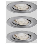 Paulmann 94295 Nova Mini Coin LED Recessed Light 3-Piece 4W Iron