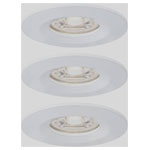 Paulmann 94299 Nova Mini LED Recessed Light Set 3pc 4W White 35mm Coins