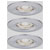 Paulmann 94303 Nova Mini 3-Piece LED Recessed Lights 4W Chrome.