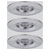 Paulmann 94303 Nova Mini 3-Piece LED Recessed Lights 4W Chrome.