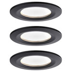 Paulmann 94473 LED Recessed Light Set 18W Matte Black 3-Piece