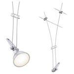 Paulmann 94487 Cable Kit Light GU5.3 Chrome Matt Wall/Ceiling Mountable
