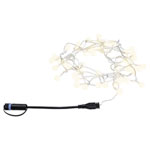 Paulmann 94558 Plug & Shine 5m Chain Light LED Warm White Outdoor Black