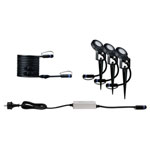 Paulmann 94729 Plug & Shine Set LED Garden Light 18.9W Gold Anthracite