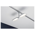 Paulmann 95469 Dipper LED Ceiling Light Chrome/White Dim. 16W Monochrome