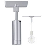 Paulmann 95551 URail Pendant Adapter Chrome Matt High Voltage Mounting Rail