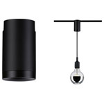 Paulmann 95553 URail Pendant Suspension Black Matt High Voltage Adapter