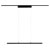 Paulmann 95579 URail LED Pendant Black Matt 42W Zigbee 3.0 Height-Adjustable