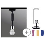 Paulmann 96919 URail Light 1-Phase E-27 20W LED Black Matt/Chrome