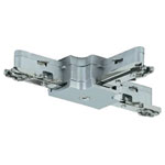 Paulmann 97656 URail T-Connector Chrome Matt High Voltage Mounting Rail