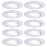 Paulmann 99922 LED Bathroom Recessed Light Set 60W White Matt 10pcs