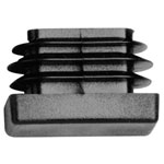 PB Fastener 057 6040 699 03 Round Ribbed Tube End Cap PE Black 14.5mm