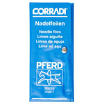 PFERD 12313062 CORRADI Needle File set Swiss cut 1 in PVC roll bag