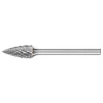 PFERD 21222783 Burr Carbide 43mm 6mm Ø Pointed Arch Flat Tip