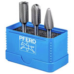 PFERD 21901312 Burr set Carbide 25mm length 6mm shank Break-proof box