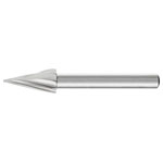 PFERD 22423316 Burr HSS Cone 60mm x 10mm 6mm Shank Flat Tip