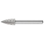 PFERD 22441336 Burr HSS 10mm Ø pointed arc 60mm L flat tip 1pc