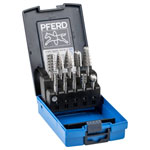 PFERD 22900813 Burr Set HSS 10 milling pins 6mm shank in case