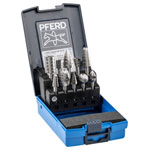 PFERD 22900823 Burr Set 10 HSS Milling Pins 6mm Shank in Robust Box